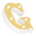 thumbnail image 2 of Alphabet Lampe, Lettre d'Or G Signe Lampe Lampe de Nuit Compact et Léger, 2 of 7