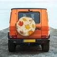 thumbnail image 6 of Pofeuu Rustic Harvest Time Print Spare Tire Wheel Cover for Car Truck SUV Camper Universal Fit Spare Tire Cover RV Spare Tire Covers-14 inch, 6 of 6
