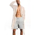 thumbnail image 1 of UKAP Mens Wrap Robe Pocket Dressing Gown Teddy Fleece Nightwear Warm Lounge Bath Robes Apricot M, 1 of 1