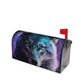 thumbnail image 2 of Bingfone Purple Sky Wolf Magnetic Mailbox Cover Standard Size for Garden Yard Outdoor Decorations-21x18 in, 2 of 7