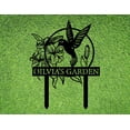 thumbnail image 4 of Custom Hummingbird Metal Garden Decor, Personalized Bird with Stakes Garden Sign, Flower Design Personalized Garden Sign, Custom Garden Name Sign, Home Gift, Large Outdoor Decor, Patio Decor, 4 of 6