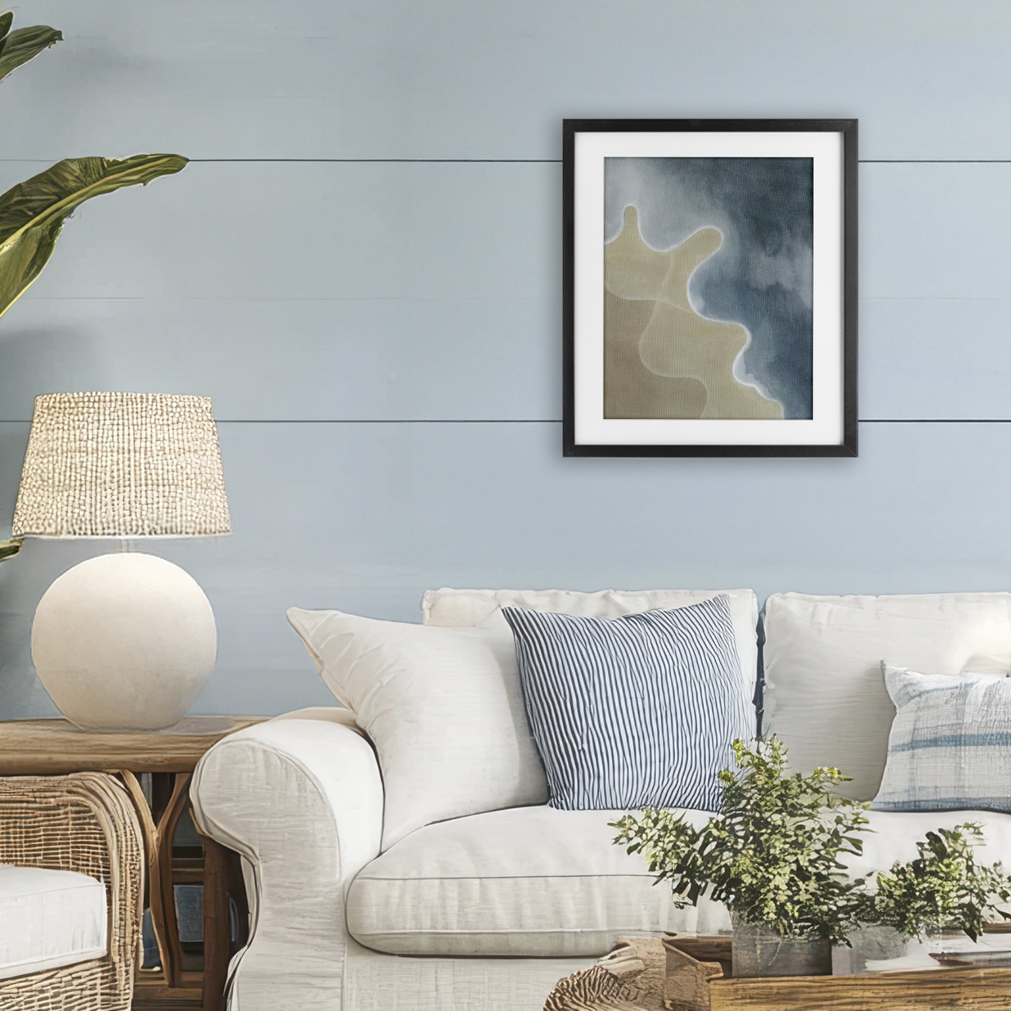 Stupell Industries Turning The Tides Contour Black Framed Print Under Glass, design by Grace Popp