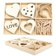 thumbnail image 2 of Caja decorativa navideña, adorno para guardar pulseras, caja de madera a cuadros, accesorios para pulseras, caja de clasificación a cuadros de 9 piezas, 2 of 3
