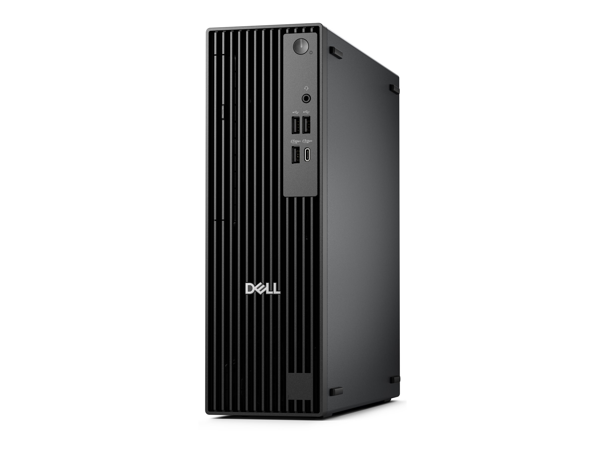 Dell Pro QCS1250 Desktop Computer - Intel Core i5 14th Gen i5-14500 - 8 GB - 256 GB SSD - Slim PC - Standard Black - Intel Chip - Windows 11 Pro - Intel DDR5 SDRAM - English (US) Keyboard - 180 W