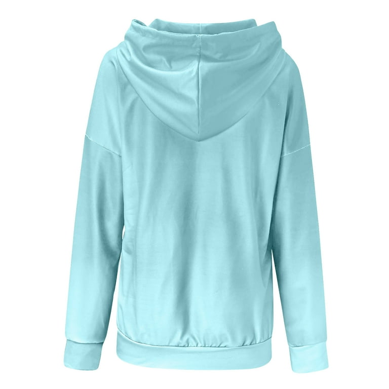 Women's Fashion Women Casual Comfortable Loose Crew Neck Hooded Solid Color  Casual Sweatshirt winter clothes for women 