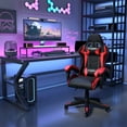 thumbnail image 6 of Bigzzia Gaming Chair with Heated Cushion, High Back Video Game Chairs with Pillow and Lumbar Support, Red, 6 of 7