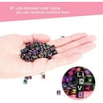 thumbnail image 5 of 500Pcs Beads for Jewelry Making, Bracelet Beads, Black Plastic Mixed Cube Alphabet Letter Beads Great Supplies for Making Crafts and Meet Your Different Use Needs, 5 of 7