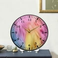 thumbnail image 7 of Colorful Feather Wall Clock Silent Non-Ticking Round 12 Inch Quartz Battery Operated Wall Clock for Kitchen,Bedroom,School,Living Room Home Decor, 7 of 7