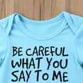 thumbnail image 4 of Baby Summer Romper Letter Short Sleeve Envelope Neckline Button Closure Outfit, 4 of 9