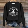 thumbnail image 4 of Witches Brew Coffee Halloween Sweatshirts for Women Long Sleeve Crewneck Funny Witch Graphic Sweatshirt Pullover Tops, 4 of 5