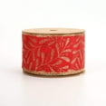 thumbnail image 4 of LaRibbons 2 1/2" Holiday Wired Ribbon | "Glitter Holly Berry" | 10 Yard Roll, 4 of 5