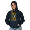 thumbnail image 4 of United State Navy Logo Semper Fortis Unisex Plus Size Hoodie Brisco Brands 2X, 4 of 4