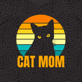 thumbnail image 4 of Inktastic Mother's Day Cat Mom Black Cat Sunset Women's Plus Size T-Shirt, 4 of 5