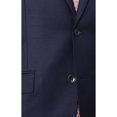 thumbnail image 2 of Men's Slim Fit Solid Navy Blue Two Button Wrinkle Resistant 2 Piece 100% Wool Suit, 2 of 4