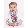 thumbnail image 2 of Character Infant Baby Holiday Take Me Home, Bib, Long-Sleeve Bodysuit, and Pants Outfit Set, 3-Piece Sizes Newborn-12 Months, 2 of 7