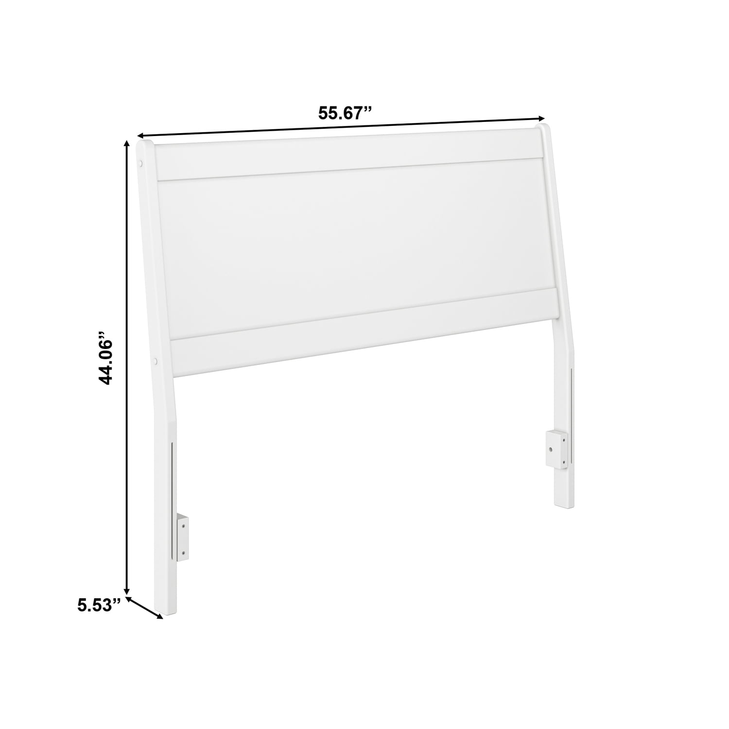 AFI, Casanova Full Solid Wood Panel Headboard, White