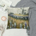 thumbnail image 2 of JEUXUS Vintage Farmhouse Retro Countryside Flower Field Nature Meadow Landscape Rustic Windmill Barn Picture Pillowcase for Car Couch Bedroom White, 2 of 5