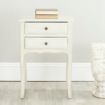 SAFAVIEH Lori End Table With Storage Drawers White Birch