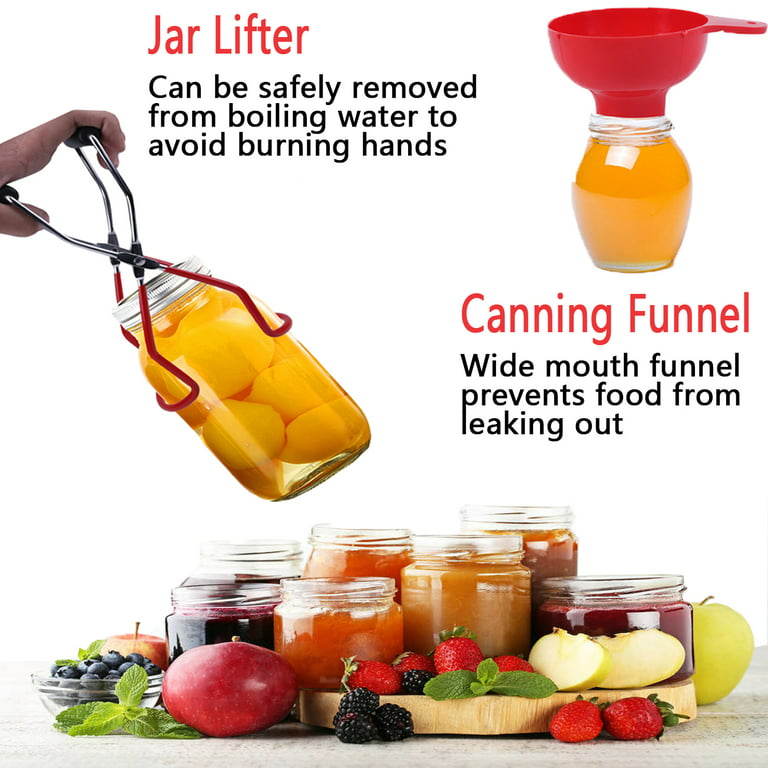 1 Set canning jar lifter Jar Brush Kit Jar Grabber Tool Strainer