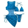 thumbnail image 1 of Bikini de Moda de Playa de Mujeres con Almohadilla de Pecho, Traje de Baño Dividido de Tres Piezas de Correa Sexy para Piscina Y Mar, 1 of 7