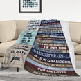 thumbnail image 2 of Daughter in Law Gifts Blanket 60"x50", Gifts for Daughter in Law, Daughter in Law Birthday Gifts from Mother in Law, Best Birthday Gifts for Daughter in Law, Future Daughter-in-Law Gifts Ideas, 2 of 6