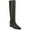 Black Leather, variant on Franco Sarto Womens Estella Leather Pointed Toe Knee-High Boots