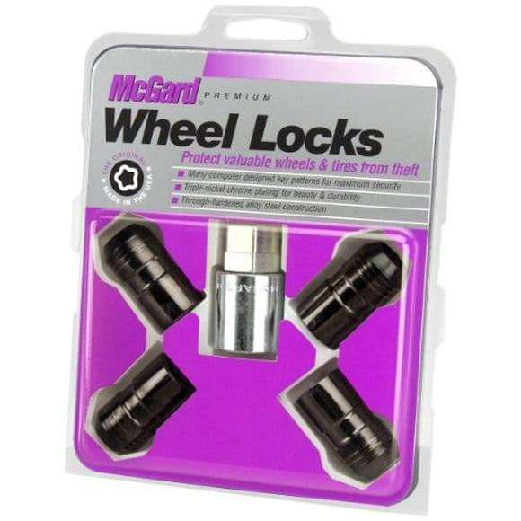 McGard 24216 Chrome/Black Cone Seat Wheel Lock Set