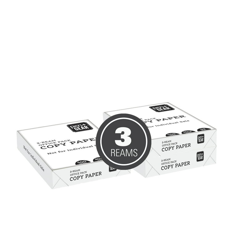 Printer Paper 8.5 X 11 White, Office Supplies And Home, 3 Ream
