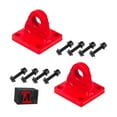 thumbnail image 2 of LOVIVER 2Pcs D Shackle Bracket Alloy Towing Accessories for Truck Tractors Red, 2 of 8