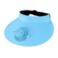 thumbnail image 3 of fenteer Cooling Fan Hat Beach Cap Three Speeds Empty Top Sport Hat for Men Travel Hiking Blue, 3 of 8