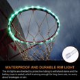thumbnail image 4 of 4.9ft Basketball Hoop Light Remote Control Basketball Rim LED Strip IP68 Waterproof LED Basketball Rim String with 17 Colors and 7 Modes Basketball Hoops Decor for Night Outdoor, 4 of 10