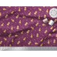 thumbnail image 2 of Soimoi Poly Georgette Fabric Paw,Bone & Puppy Dog Print Fabric by Yard 52 Inch Wide, 2 of 3