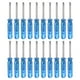 thumbnail image 1 of Uxcell 20pcs PH00 Mini Destornillador Phillips #00 1.8" Longitud Destornilladores 1" Acero al Carbono con Mango Ergonómico para Reparaciones DIY, Azul, 1 of 7