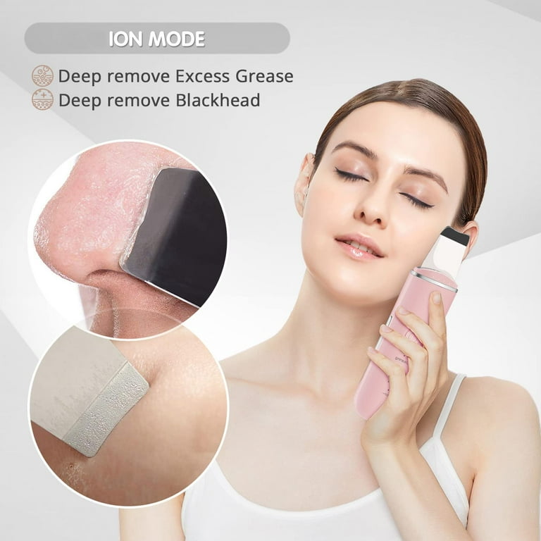  Skin Scrubber Face Spatula, Facial Skin Exfoliator Scraper and  Blackhead Remover Pore Cleaner with 5 Modes LED Display, Face Lifting Tool  Comedones Extractor for Facial Deep Cleansing. : Beauty & Personal