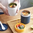 thumbnail image 3 of Leak-Resistant Bowl, Utensils and Improved Easy-Grip Design for On-the-Go - Holds Soup, Rice, Cereal & More, 3 of 5