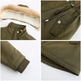 thumbnail image 4 of U.Vomade Women's Thickened Lamb Fleece Coat Loose Removable Hooded Fleece Jacket, 4 of 6