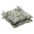 thumbnail image 2 of Pillow Perfect  'Tamara Paisley Quartz' Outdoor Wrought Iron Seat Cushion (Set of 2), 2 of 3