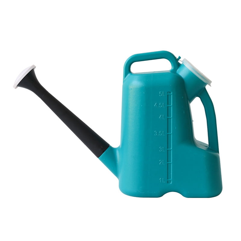 2L Light & Durable Long Spout Plastic Watering Can w/ Rotating Shower Head 