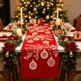 thumbnail image 3 of Toycle Christmas Linen Table Banners Festive Holiday Table Cover For Dining Table Home Party Tablecloth Decoration Multicolor, 3 of 6