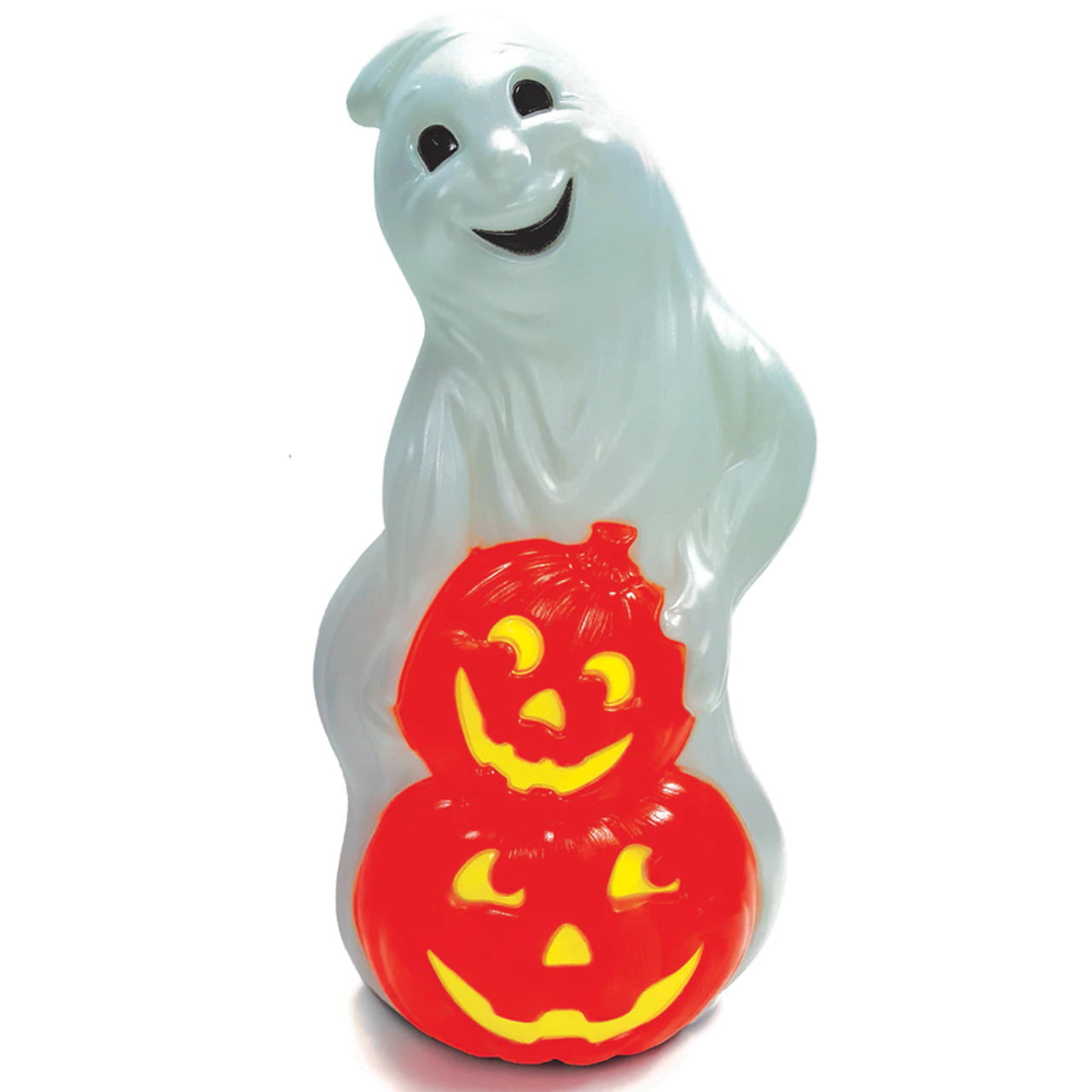 Pmu Ghost With Pumpkins Jack, Light Up Ghost Yard Decorations