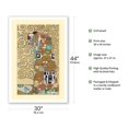 thumbnail image 2 of Fulfillment - From an Original Color Painting by Gustav Klimt c.1910 - Fine Art Matte Paper Print (Unframed) 30x44in, 2 of 4