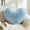 Blue, variant on White Heart Shaped Throw Pillows, Topboutique Faux Fur Fluffy Decorative Pillows, Soft Plush Cushion,Cute Plush Throw Pillows, Small Pillows Valentine's Day Gift Pillow,13 X 10 inch