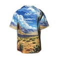 thumbnail image 7 of Picia Western Desert Cactus Men's Linen Shirts Short Sleeve Cuban Beach Shirts Casual Shirts Button Down Shirt for Men Beach Summer Wedding Shirt-4X-Large, 7 of 7