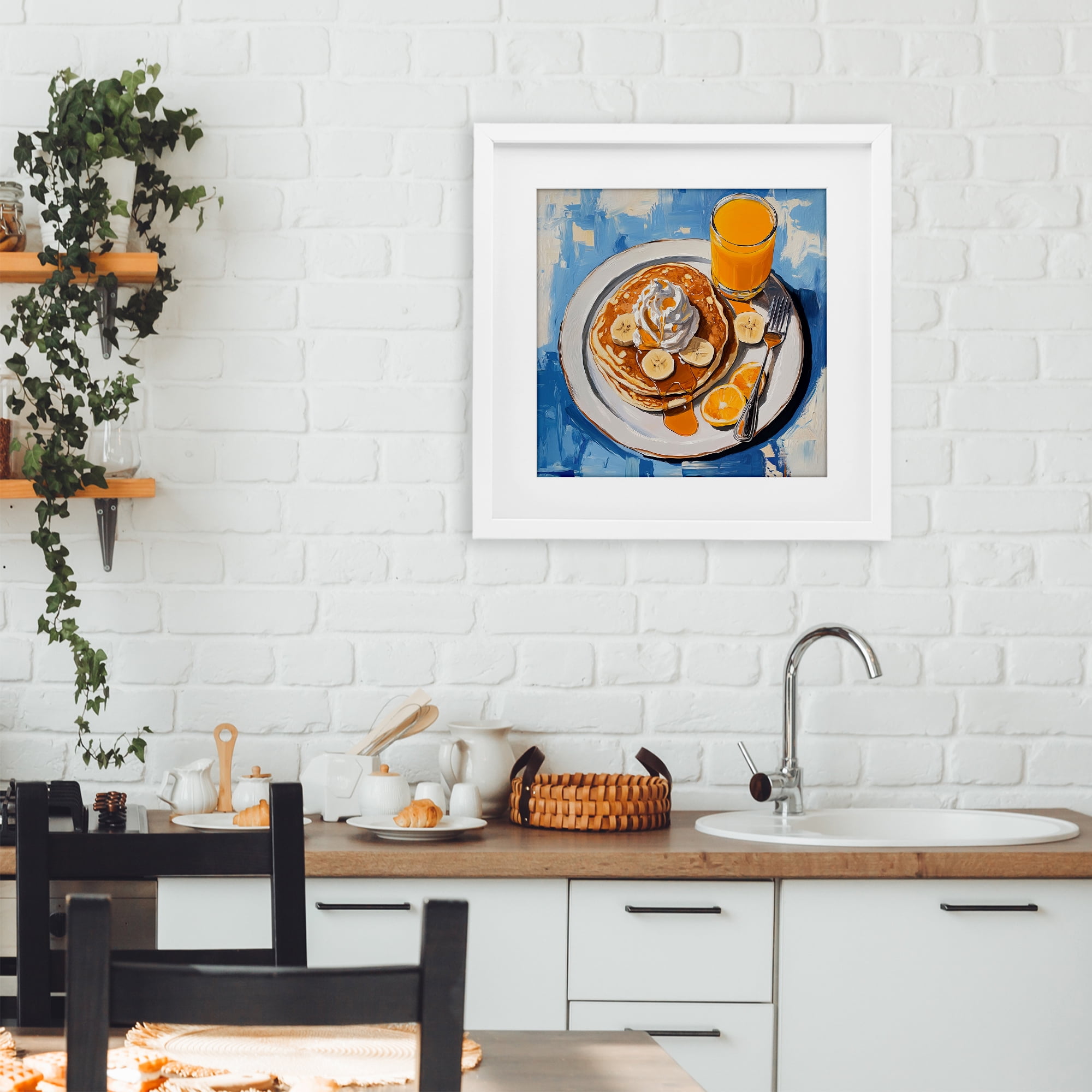 Stupell Industries Banana Bliss Sunshine White Framed Print Under Glass, design by Tina LeCour