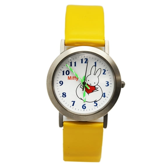 Yellow Colored Faux Leather Band Analog Watch (25mm)