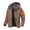 Brown, variant on Men's Waterproof Ski Jacket Fleece Lined Warm Winter Snow Coat Mountain Windbreaker Hooded Raincoat