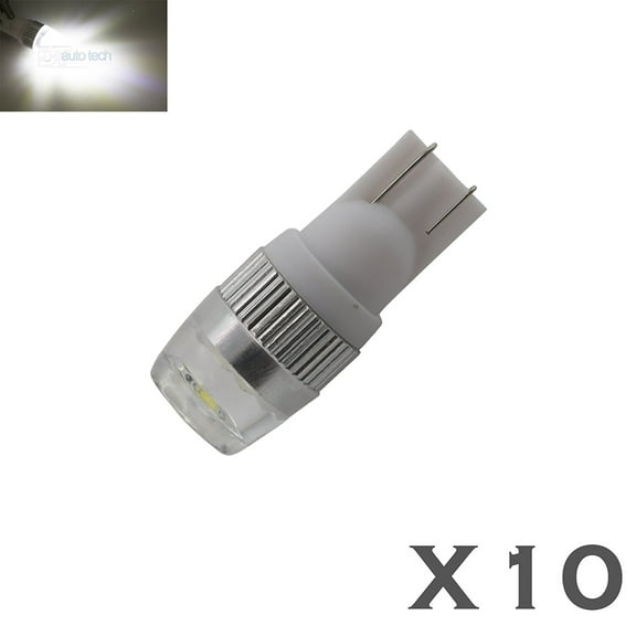 10X High Power 6000K White T10 921 Interior/License Plate SMD LED Light Bulbs