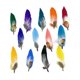 thumbnail image 3 of Plumas de sombrero para sombreros Fedora Plumas artesanales para sombrero de vaquero occidental Sombrero Trilby Cantidad 13, 3 of 8
