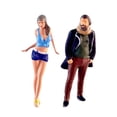 thumbnail image 2 of 2 piezas 1/64 figuras de personas modelo de personas pequeñas figura de personaje de Diorama de resina para accesorios de jardín de hadas decoración, 2 of 10