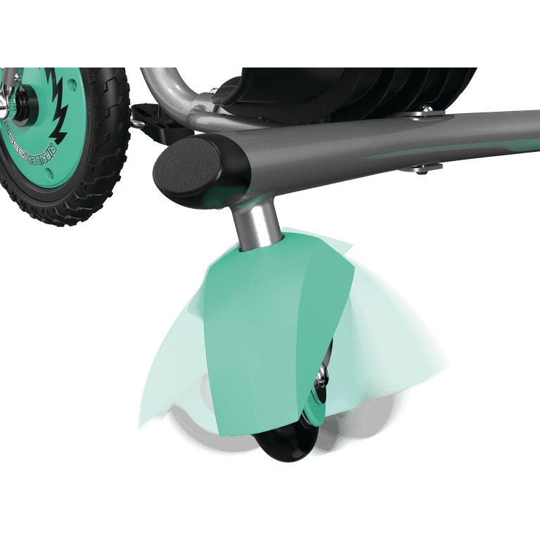 Razor RipRider 360 Mini - Teal, 360 Degrees Caster Tricycle, Easy